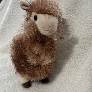 Plush Brown Fuzzy Llama/Alpaca Stuffed Animal - Great for Easter Basket